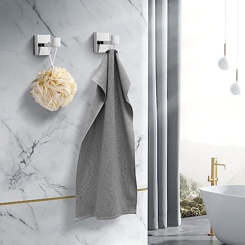 Fenas Stainless Steel Heavy Duty Bathroom towel coat hook Chrome Polished - 2 pack