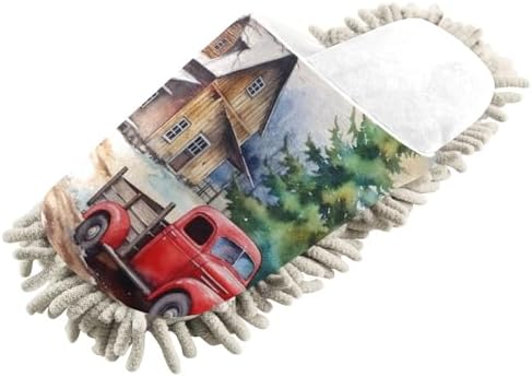 White House Truck Mop Slippers for Women