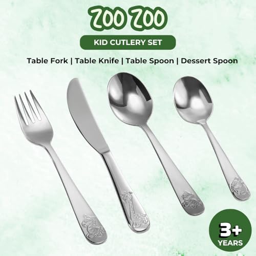 Sturdy Zoo Animal Cutlery Set for Kids 3
