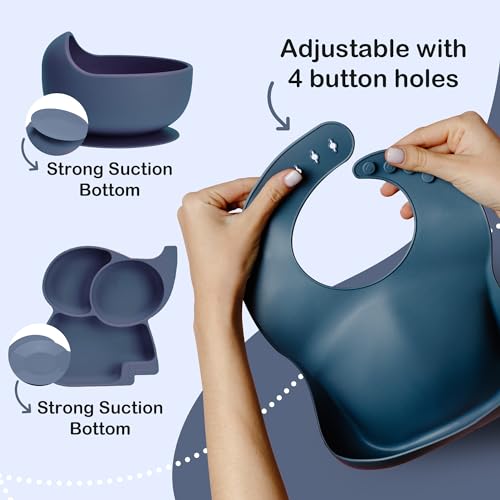 Mummentos Complete Silicone Baby Feeding Set - 6 Months for Easy Mealtime