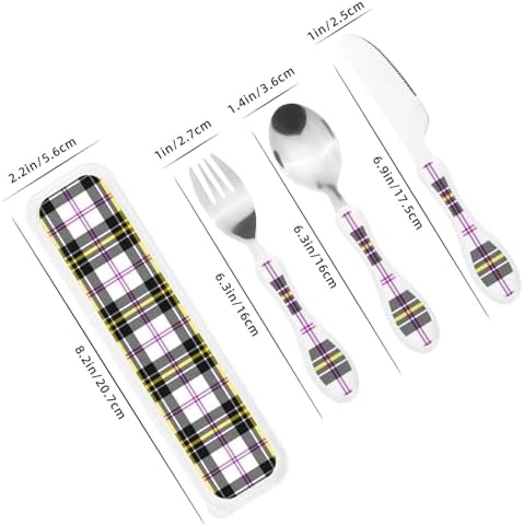 Royal Stewart Macpherson Portable Kids Cutlery Set