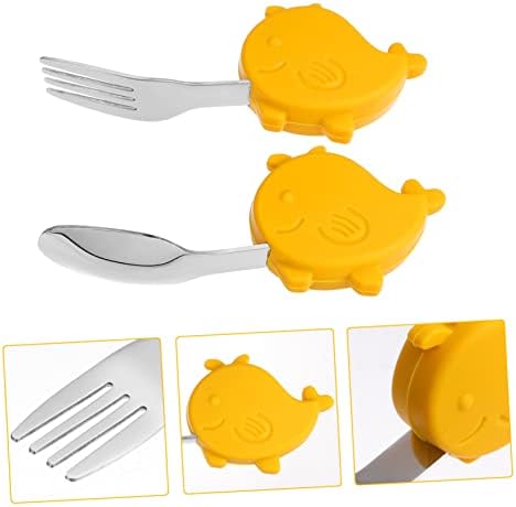 Abaodam Yellow Medium Set of 2 Flatware Tools