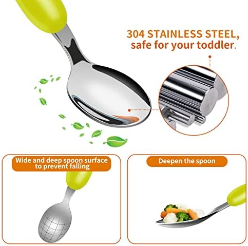 Lehoo Castle Safe Dinosaur Toddler Flatware Set with 6PCS