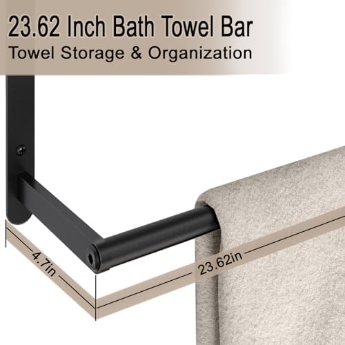 VOTZAAQ Black Towel Rack