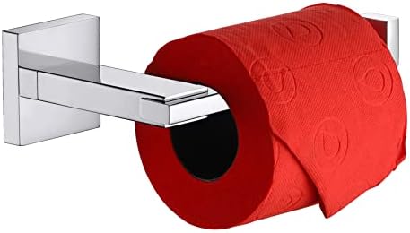 Premium Stainless Steel Chrome Toilet Paper Holder rustproof smooth finish 1-year warranty