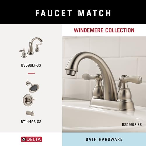 Delta Windemere Towel Ring Easy Install SpotShield Brushed Nickel