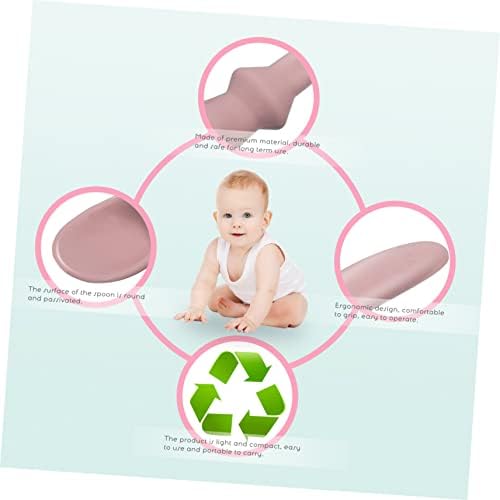 Toyvian 1pc Silicone Training Spoon