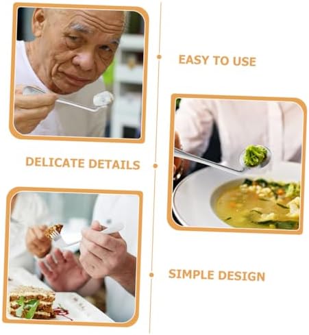 HakidzEl Hand Ansiangled Flatware Set for Elder Importance Needs