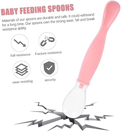 Abaodam 2-Piece Soft Spoons Set for Baby Feeding