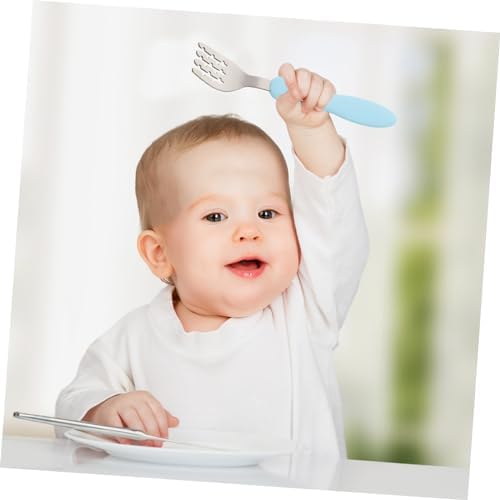 GARVALON 3-Piece Self-Feeding Utensils Set with Storage Box