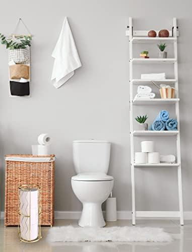 Elegant Standing Toilet Tissue Holder for Compact Storage
