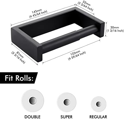 KES 10 Inch Towel Holder Matte Black
