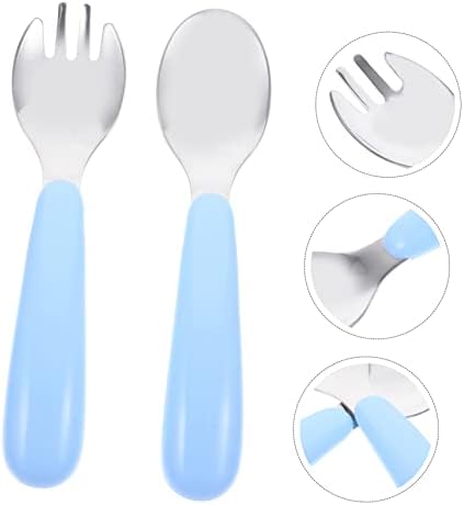 IWOWHERO Fork and Spoon Set for Little Hands