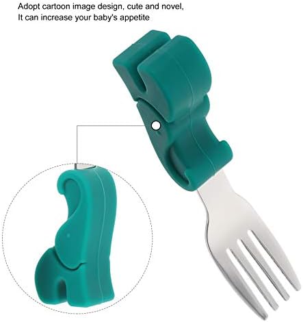 TOYANDONA 1 Set Lookup Baby Spoon and Fork Set