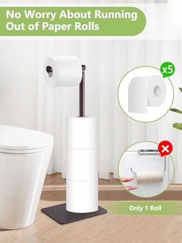 Sturdy Rust-Resistant Toiletpaper Holder Stand