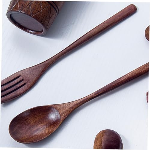 Elegant Wooden Fork Spoon Set