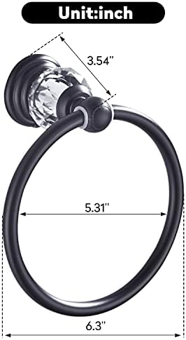 Elegant Crystal Towel Ring