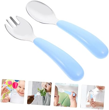 IWOWHERO Fork and Spoon Set for Little Hands