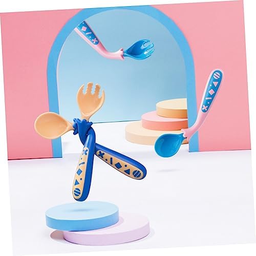 AOKWAWALIY Baby Fork and Spoon Set For Kids