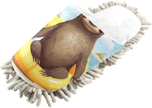 White Sloth Mop Slippers - Affordable Comfortable for Daily Use