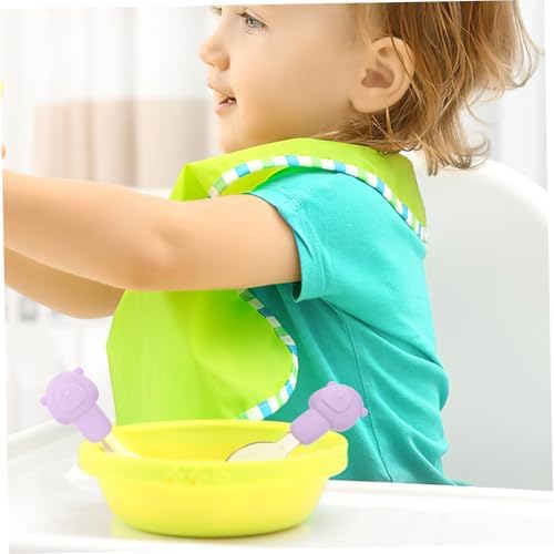 Cute Bear Silverware Set for Self-Feeding