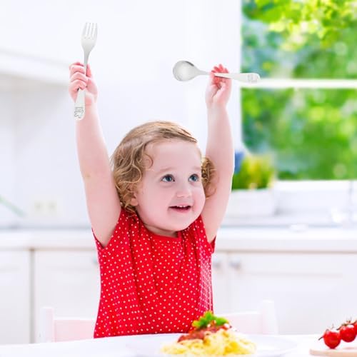 Alasum for Kids Fun Toddler Flatware Set Preschoolers Can Use