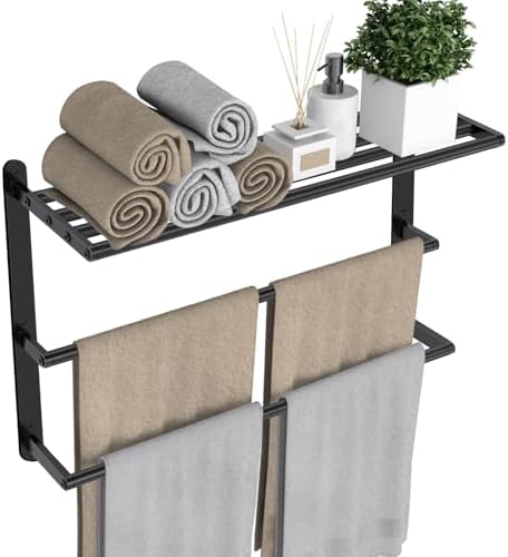 VOTZAAQ Black Towel Rack