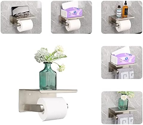 NearMoon Toilet Paper Holder with Phone Shelf