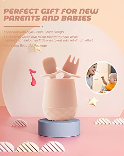 3-Piece Toddler Utensils for Baby Led Weaning