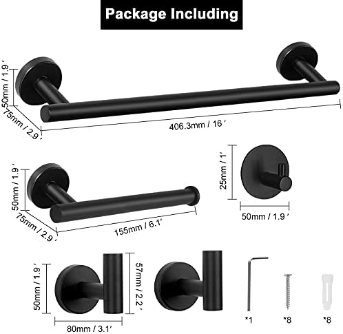 Sturdy Stainless Steel Towel Holder Set