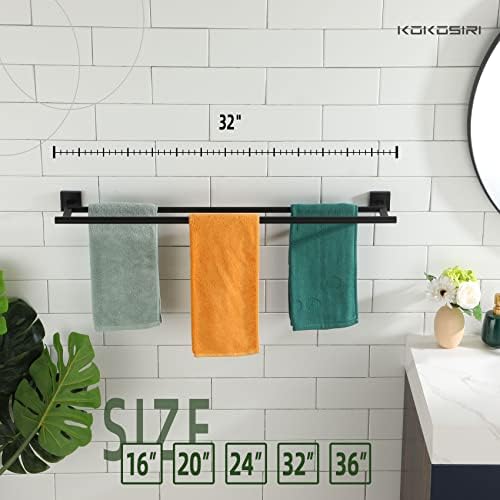 Sturdy Matte 32-Inch Towel Rail