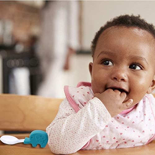 Toddmoney Baby Silicone Training Flatware Set for Toddler