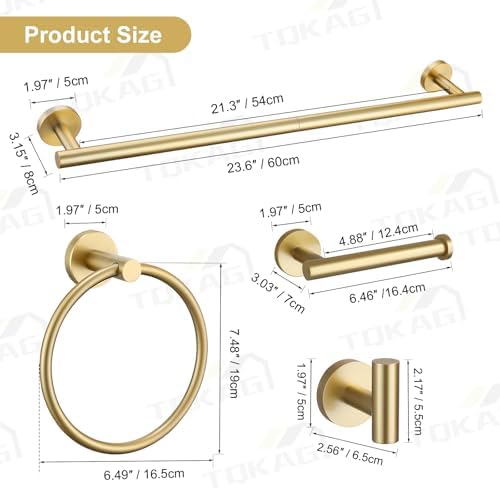 Stainless Steel Towel Bar Set
