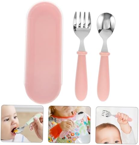 Luxshiny 10-Piece Childrens Dinnerware Set Sturdy Flatware for Kids