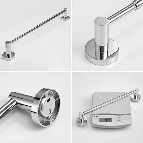 Adjustable 159 to 286 inch stainless steel towel bar