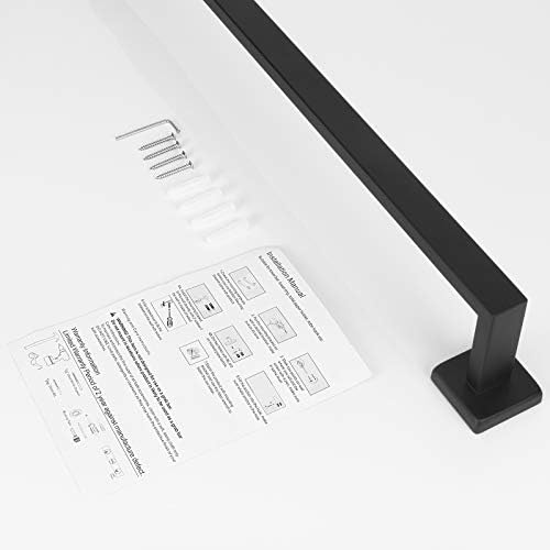 NearMoon 27-inch Stainless Steel Towel Bar Matte Black