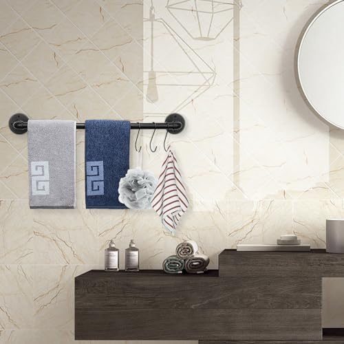 Sturdy Metal Towel Bar Rustic Bathroom oder Home Hardware 24 inchUniversal