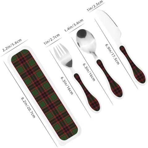 Royal Stewart Buchans Modern Tartan Portable Kids Utensil Set