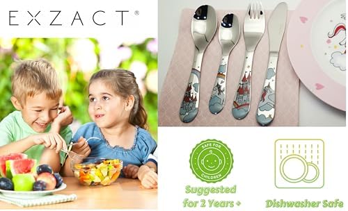 Exzact Unicorn Childrens Flatware Set