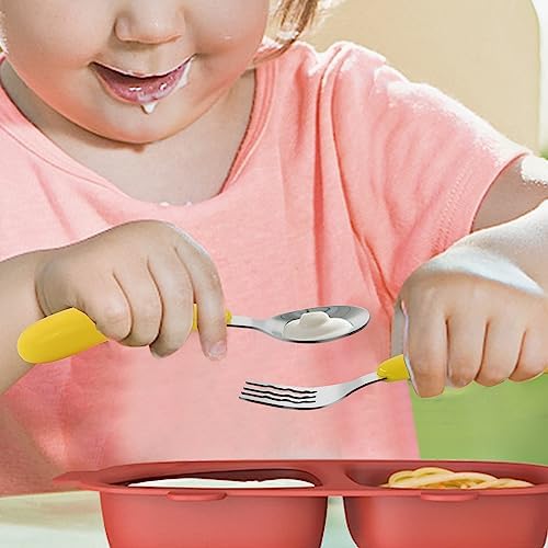 VANRA Toddler Fork and Spoon Set with Travel Case