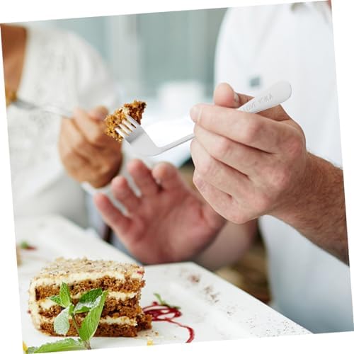 HakidzEl Hand Ansiangled Flatware Set for Elder Importance Needs