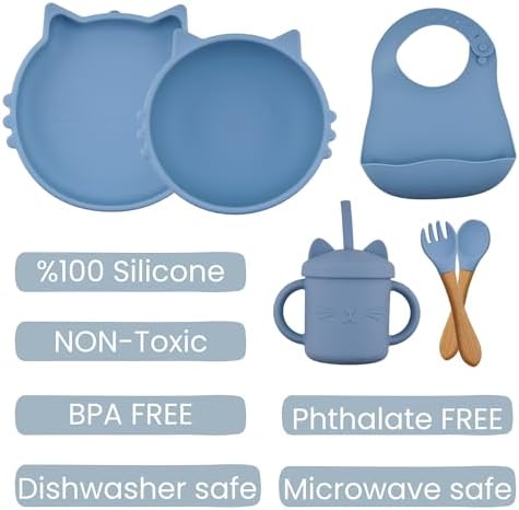 Sweetie Bop Premium Suction Silicone Feeding Set