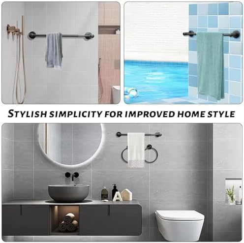 Sturdy 24-Inch Wall-Mounted Towel Bar