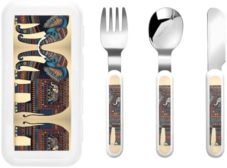 Elephant Print Utensils Set