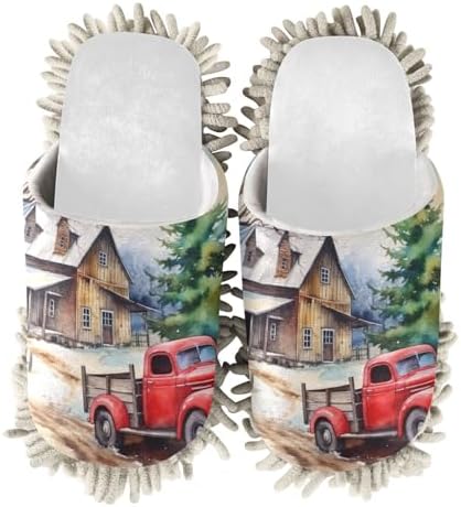 White House Truck Mop Slippers for Women