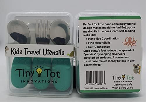 Kids Travel Utensil Set with Case - Ergonomic Durable