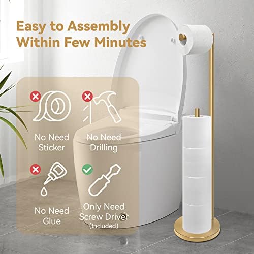 Sturdy Anti-Slip 264-inch Toilet Paper Holder