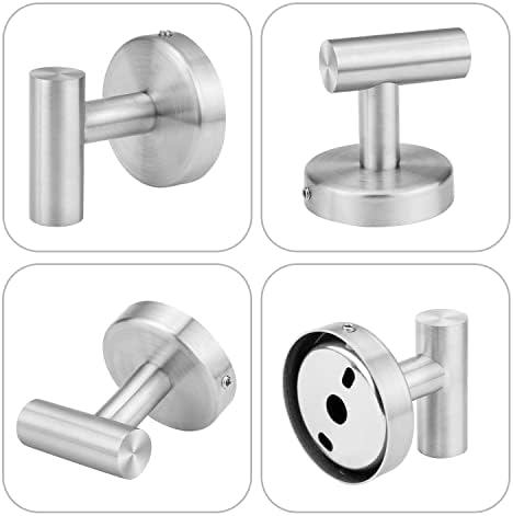Sturdy Durable 2-Piece Wall-Mounted Towel Hook Set