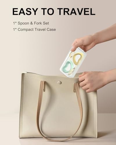 BPA-Free Toddler Forks Spoons Set by Catvegue