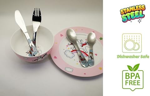 Exzact Unicorn Childrens Flatware Set